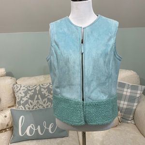 Women’s Kial Ultrasuede Seafoam Blue Vest